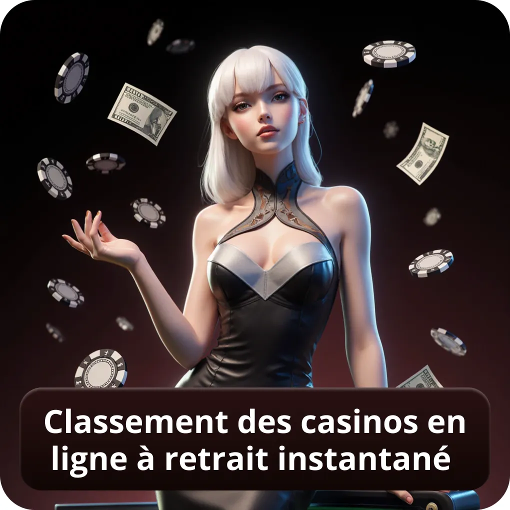 Classement des casinos en ligne à retrait instantané
